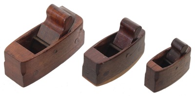 Unmarked: Stepped Set Of Three Small Smooth Planes