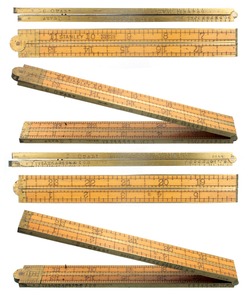 F.E. Marsh, Ware, Massachusetts: "Marsh Dry Measure Gauge" Folding Rule
