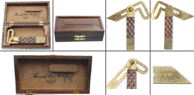 Kenneth Hoye Mcclain: Modern Maker Brass Sliding "T" Bevel