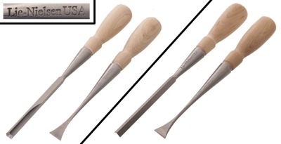 Lie-Nielsen Tool Works, Warren, Maine: Two Unused Socket Woodworking Chisels
