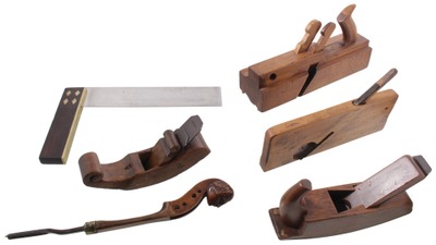 Assorted Makers: Lot Of Early Type Woodworking Tools
