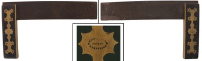 William Marples & Sons, Sheffield, England: Showy Rosewood & Brass Try Square