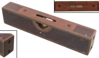 Stratton Brothers, Greenfield, Massachusetts: Rare Early Six-Inch Brass Bound Level