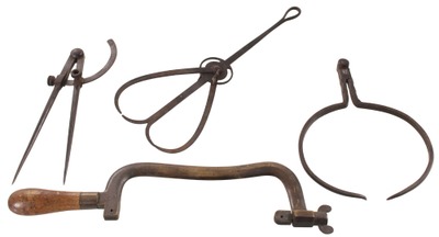 Assorted Makers: Three Early Type Forgfed Iron Caliper