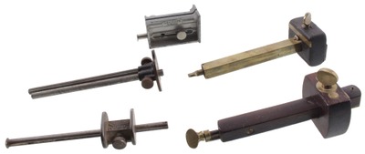 Stanley Rule & Level: Lot Of Five Asst. Marking Gauges