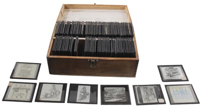 Unmarked: Boxed Set Of 116 Magic Lantern Slides