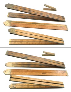 Stanley Rule & Level: Lot Of Four Asst. Folding Rules