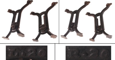 Unmarked: Pair Of Adjustable Height Bench Legs