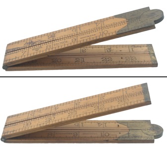 Stanley Rule & Level, No. 73 1/4: Two Foot, Four Fold Folding Rule