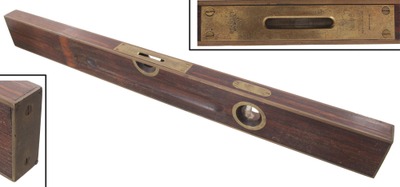Stanley Rule & Level, No. 96: Brass Bound Rosewood Level