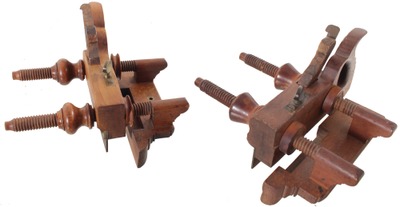 Assorted Makers: Two Handled Wooden Plow Planes