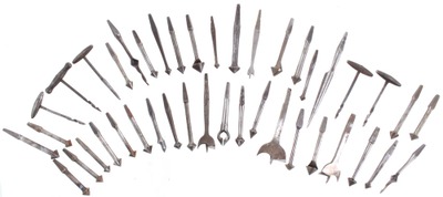 Assorted Makers: Lot Of Early Type Auger Bits