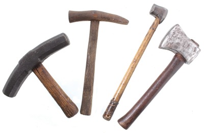 Assorted Makers: Three Heavy Metal Working Hammers