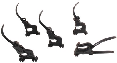 Assorted Makers: Five Cast Iron Riveting Machines
