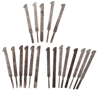 Assorted Makers: Three Partial Sets O Plow Planeutting Irons