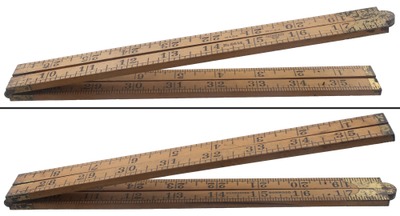 Stanley Rule & Level, No. 66 1/4: Three-Foot/Four-Fold Folding Rule