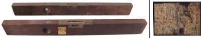 Assorted Makers: Two Early Maker Mahogany Spirit Leve