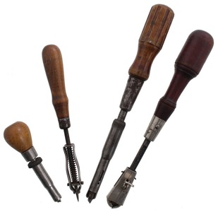 Assorted Makers: Coll. Of Four Early Patent Screwdrivers