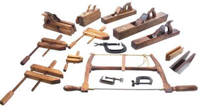 Assorted Makers: Lot Of Asst. Early Woodworking Tools