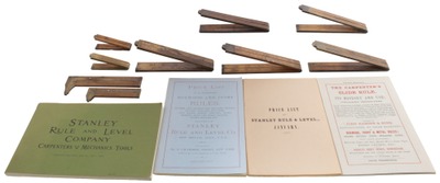 Stanley Rule & Level: Lot Of Assorted Folding Rules