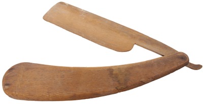 Unmarked: Hinged Folk Art Stright Razor