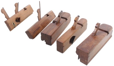 Multiform Molding Plane Company, Charlestown, Massachusetts: Wkg. Set Of Five Clean Molding Planes