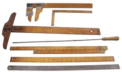 Assorted Makers: Lot Of Measuring And Layout Tools