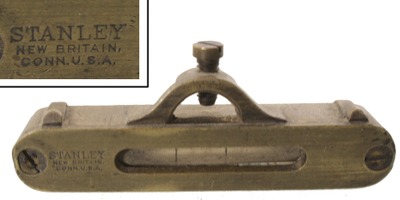 Stanley Rule & Level, No. 42: Solid Brass Square Level