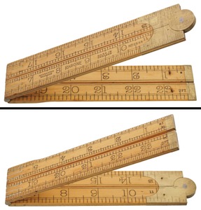 John Rabone & Sons,  Birmingham, England, No. 2548: Two-Foot, Four-Fold Folding Rule