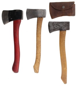 Assorted Makers: Lot Of Three "Camp" Type Hatchets