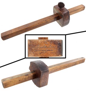 Nelson & Hubbard, Middletown, Connecticut: Beechwood Mortise & Marking Gauge