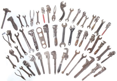 Assorted Makers: Lot Of Asst. Fixed And Adjustable Wrenches