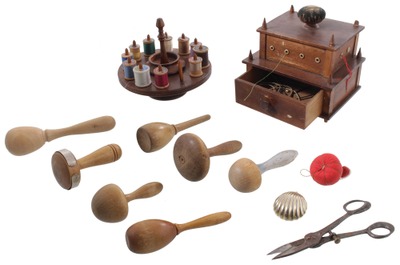 Assorted Makers: Two Early Type Sewing Stands