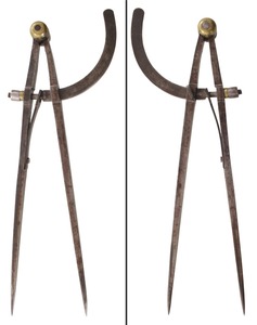 Unmarked: Pair Of Early Prec. Adjust Divider
