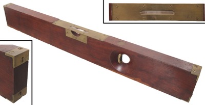 Mason Brothers, Boston, Massachusetts, No. 5: Extra Clean Mahogany Spirit Level