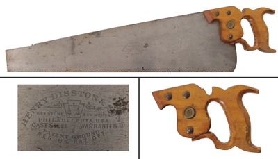 Henry Disston & Sons, Philadelphia, Pennsylvania, No. 7: Extra Clean 7 Pt. Crosscut Saw