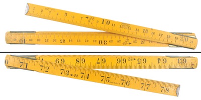 Stanley Rule & Level, No. 714 M: Unus. 2 Meter Zig Zag Folding Rule