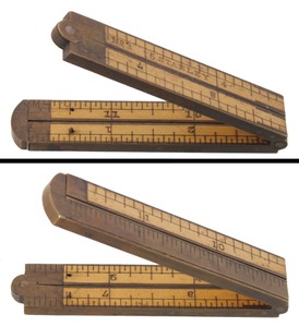 Stanley Rule & Level, No. 3: One-Foot/Four-Fold Folding Rule