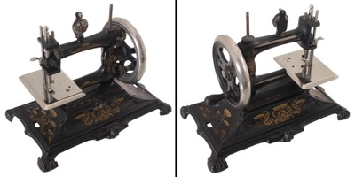 Unmarked: Ornate 19th C. Cast Iron Sewing Machine