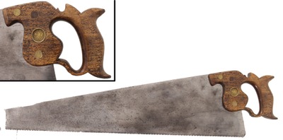 J. Flint, Rochester, New York: Early Maker 8 Point 26" Crosscut Saw
