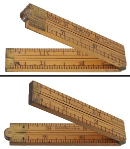Lufkin Rule Company, Saginaw, Michigan, No. 475 L-R: Rare "English" Grad. Folding Rule