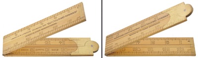 John Rabone & Sons,  Birmingham, England: Two-Foot, Four-Fold Folding Rule