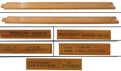 W.F. Stanley, 3 Great Turnstile, London, England: Rare "Froude's Slide Rule"