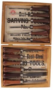 Millers Falls Company, Millers Falls, Massachusetts, No. 3: Boxed Set Of 12 Carving Tool