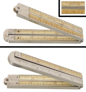 Stanley Rule & Level, No. 40: One-Foot, Four-Fold Caliper Folding Rule