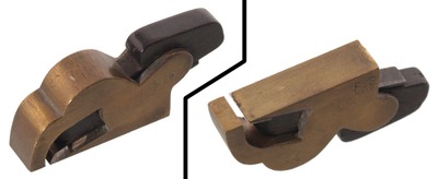 Unmarked: Solid Cast Brass 1/2" Bullnose Plane