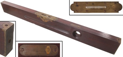 Stanley Rule & Level, No. 10: Laminated Rosewood Plumb & Level