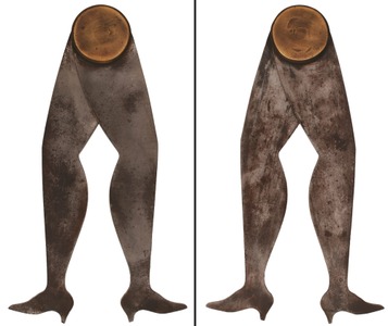 Unmarked: Massive Pair Of "Ladyleg" Calipers