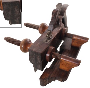 G.W. Denison, Winthrop, Connecticut: Handled Rosewood Plow Plane