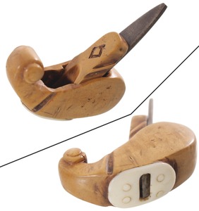 Unmarked: Early Boxwood & Bone Violin Mkr. Plane